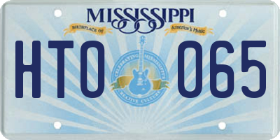 MS license plate HTO065