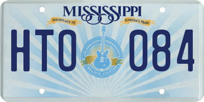 MS license plate HTO084