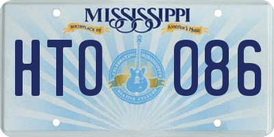 MS license plate HTO086
