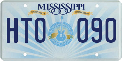 MS license plate HTO090