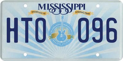 MS license plate HTO096
