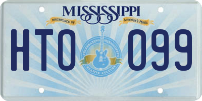 MS license plate HTO099