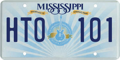 MS license plate HTO101
