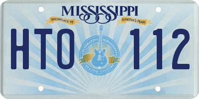 MS license plate HTO112