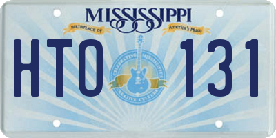 MS license plate HTO131