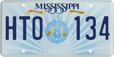 MS license plate HTO134