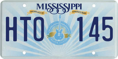 MS license plate HTO145