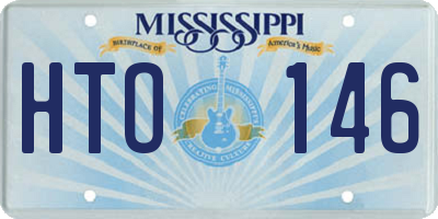 MS license plate HTO146