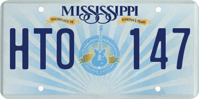 MS license plate HTO147