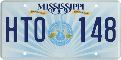 MS license plate HTO148