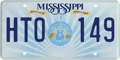 MS license plate HTO149