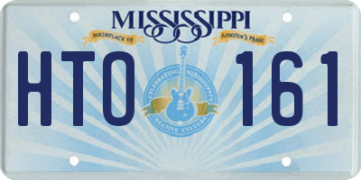 MS license plate HTO161