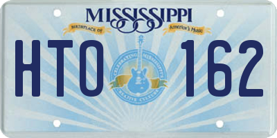 MS license plate HTO162