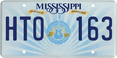 MS license plate HTO163