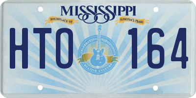 MS license plate HTO164