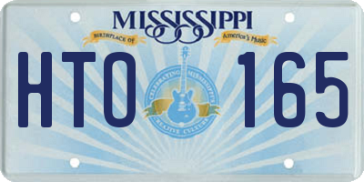 MS license plate HTO165