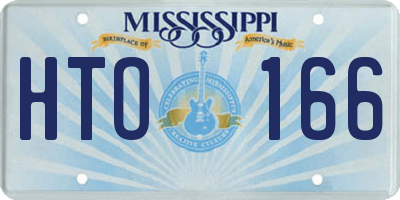 MS license plate HTO166