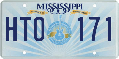 MS license plate HTO171