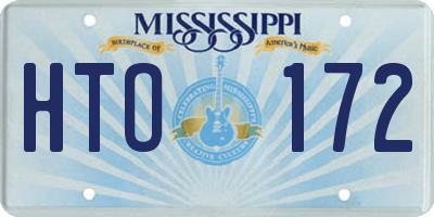 MS license plate HTO172