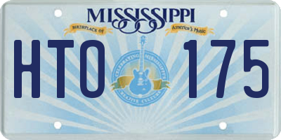 MS license plate HTO175