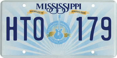 MS license plate HTO179