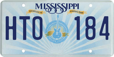 MS license plate HTO184