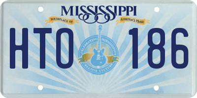 MS license plate HTO186