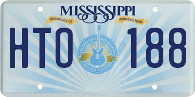 MS license plate HTO188