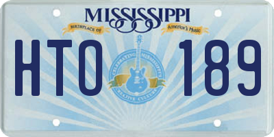 MS license plate HTO189
