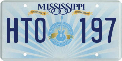 MS license plate HTO197