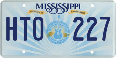 MS license plate HTO227