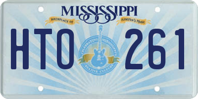 MS license plate HTO261