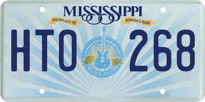 MS license plate HTO268