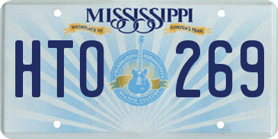 MS license plate HTO269