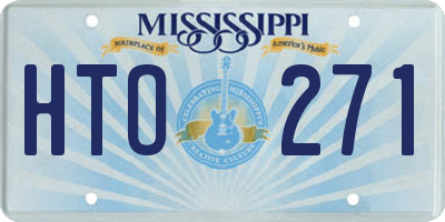 MS license plate HTO271