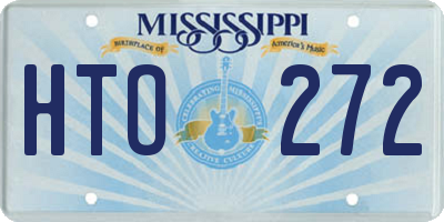 MS license plate HTO272