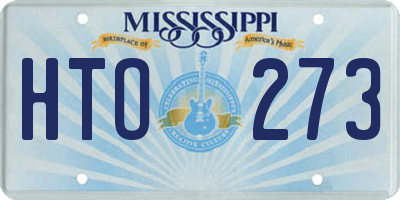 MS license plate HTO273