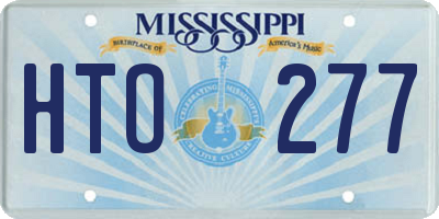 MS license plate HTO277