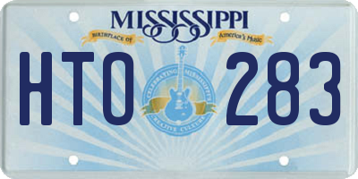 MS license plate HTO283