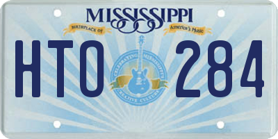 MS license plate HTO284
