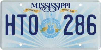 MS license plate HTO286