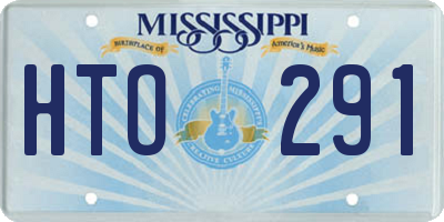 MS license plate HTO291