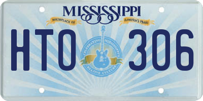 MS license plate HTO306