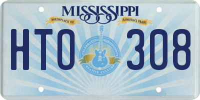 MS license plate HTO308