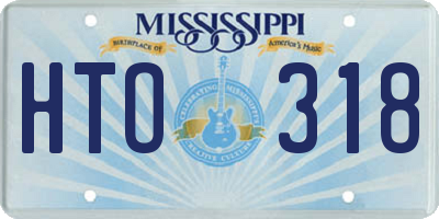 MS license plate HTO318