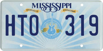 MS license plate HTO319