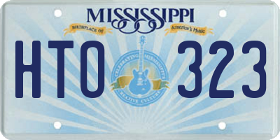 MS license plate HTO323