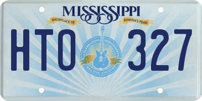 MS license plate HTO327