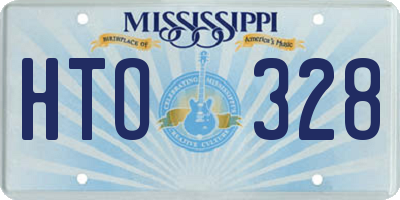MS license plate HTO328