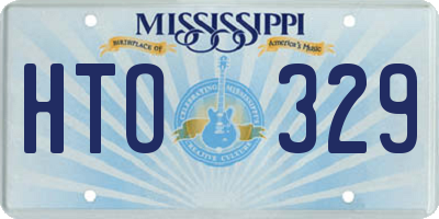 MS license plate HTO329